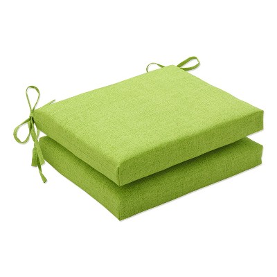 Outdoor 2-Piece Square Seat Cushion Set - Fresco Solid - Pillow Perfect