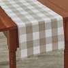 Park Designs Buffalo Check Backed Natural Table Runner 13" x 54" - image 2 of 4