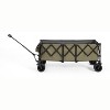 Gulches Foldable Extended Wagon, Army Green, 220 lbs Capacity, Heavy Duty 300L Utility Garden Cart - 3 of 4