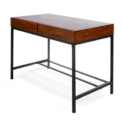 Ebany Industrial Desk Dark Oak - Christopher Knight Home