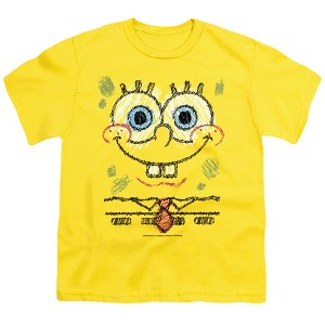 Boys' Spongebob Squarepants Spongebob Scribble Smile T-Shirt - 1 of 4