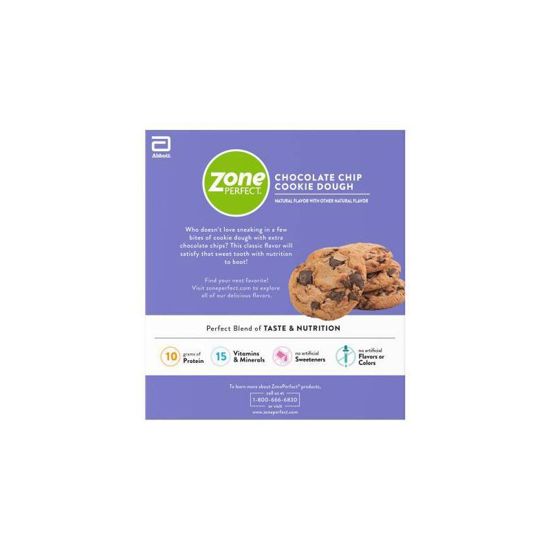 ZonePerfect Protein Bar Chocolate Chip Cookie Dough - 10 ct/15.8oz, 3 of 9