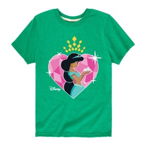 Girls' - Disney Princess - Jasmine Short Sleeve Graphic T-Shirt - 1 of 4