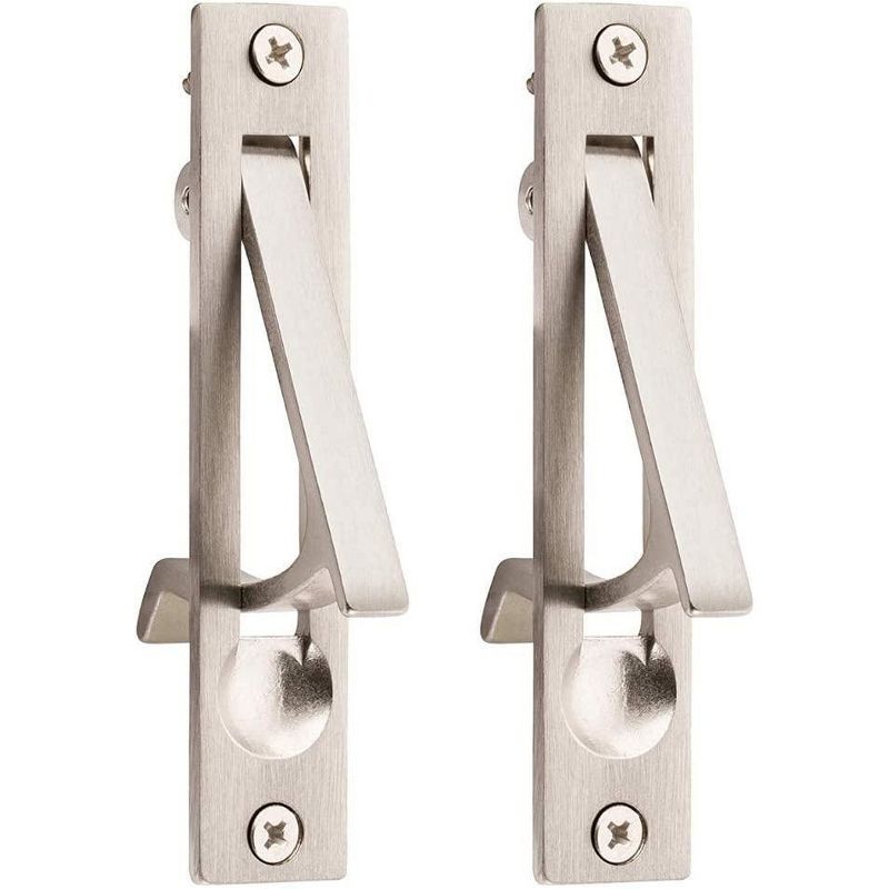 Wood Grip Edge Pull Suitable for Closet, Bathroom, Laundry, and Hallway Doors - 2 Pack - Beige, 1 of 5