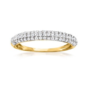 Ross-Simons 0.50 ct. t.w. Pave Diamond Ring in 14kt Yellow Gold - 1 of 4