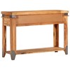 vidaXL Console Table 43.3 in.x13.4 in.x29.1 in. Solid Wood Acacia - 3 of 4