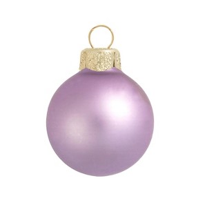 Northlight 12ct Soft Lavender Matte Finish Christmas Ball Ornaments - 2.75" (60mm) - 1 of 1