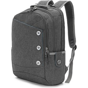15.6 Inch Laptop Backpack for Women and Men, Stylish Water Resistant Daypack with USB Charging Port, Travel College Work Computer Bag - 1 of 4