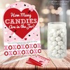 Big Dot of Happiness Conversation Hearts - How Many Candies Valentine’s Day Party Game - 1 Stand and 40 Cards - Candy Guessing Game - 2 of 4