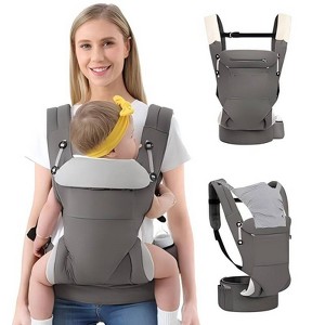 HKAI Ergonomic Baby Carrier for Newborn to Toddler with Adjustable Waistband And Breathable Mesh. - 1 of 4