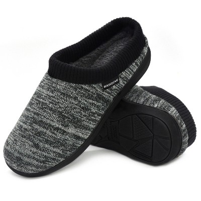RockDove Men's Faux Fur Lined Hoodback Slide Slipper