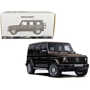 2020 Mercedes-Benz AMG G-Class Brown Metallic with Sunroof 1/18 Diecast Model Car by Minichamps - 1 of 3