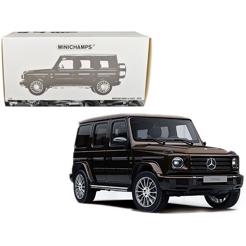 2020 Mercedes-Benz AMG G-Class Brown Metallic with Sunroof 1/18 Diecast Model Car by Minichamps, 1 of 4