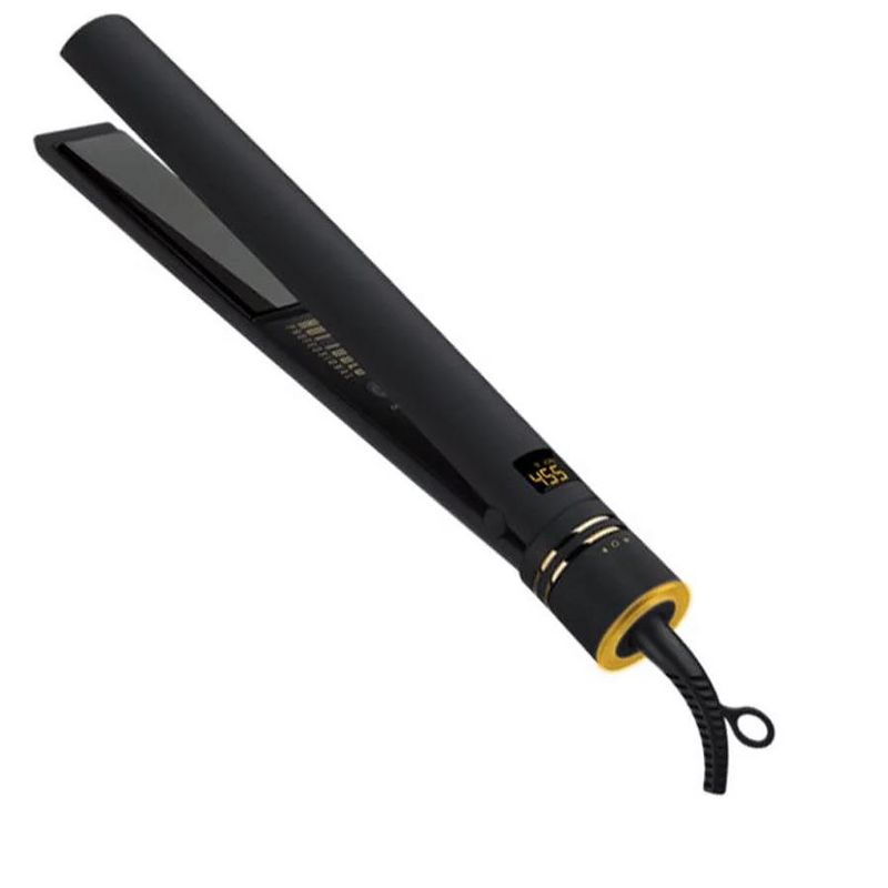 Hot Tools Pro Artist Black Gold Evolve Ionic Salon Hair Flat Iron | Long-Lasting Finish for Straightening Hair, (1-1/4 in), 2 of 4
