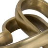 Decorative Object Aluminum Heart Shape Glam Style for Home, Office, Bedroom, and Living Room Decor - 2" Gold & Metallic - 4 of 4