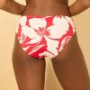 Women's Floral Print Full Coverage Bikini Bottom - Shade & Shore™ Red - 2 of 3