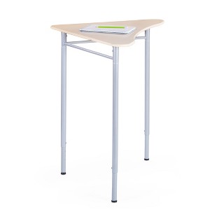 Guidecraft Adjustable Standing Desk - Triangle for Kids and Adults: Adjustable Height Wood Writing Desk with Metal Legs for Home, Classroom and Office - 1 of 4