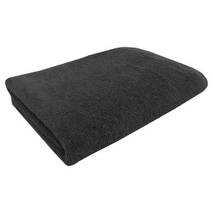 Solid Bath Towel Dark Gray - Room Essentials , Silver Matte