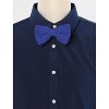 INSPIRE CHIC Men's Pre-Tied Adjustable Strap Solid Color Knitted Bow Ties - 2 of 4