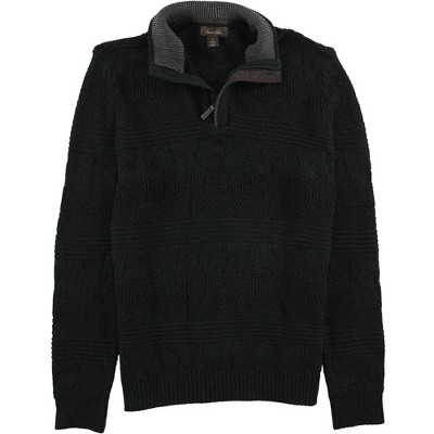 Tasso Elba Mens Quarter Zip Knit Sweater