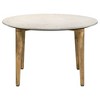 Coaster,Aldis Round Marble Top Coffee Table White and - 2 of 4