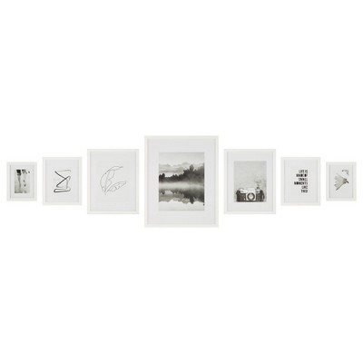 7pc Cluster Gallery Kit White - Instapoints