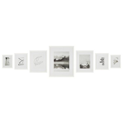 7pc Cluster Gallery Kit White - Instapoints