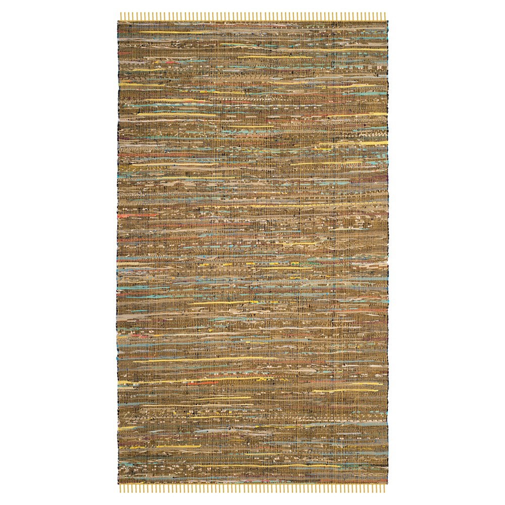 3'x5' Raquel Woven And Flatweave Rug Yellow/Multi - Safavieh