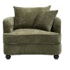 Chenille Accent Chair with Storage Ottoman, Upholstered Armchair Reaging Chair Barrel Chair - ModernLuxe - 4 of 4
