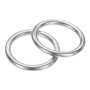 Unique Bargains 316 Stainless Steel Multi-Purpose Welded Heavy Duty O Rings for Crafts Silver - 1 of 4