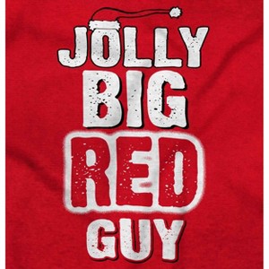 Christmas Jolly Big Red Guy Santa Mens Graphic T Shirt Tees Brisco Brands - 1 of 4