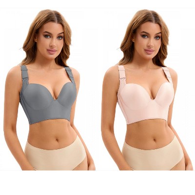 1 grey 1 pink