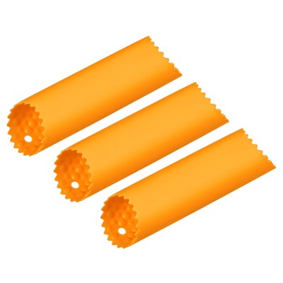 Unique Bargains Kitchen Lightweight Silicone Non-Slip Vegetable Skin Remover Garlic Peeler 3 Pcs