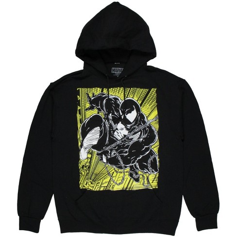 Marvel Men's Spider-man Venom Symbiote Comic Drawing Adult Hoodie