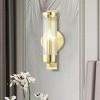 Livex Lighting Castleton 1 - Light Sconce in  Satin Brass - 3 of 4