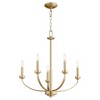Quorum Lighting Reyes 5 - Light Chandelier in  Aged Brass - 2 of 4