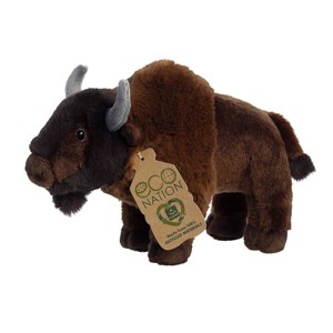 Aurora Small Bison Eco Nation Eco-Friendly Stuffed Animal Brown 9" - 1 of 4