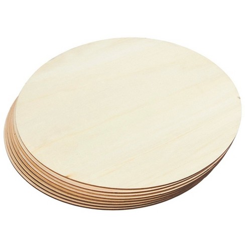 8 Pack Unfinished Wood Circle Round, Round Piece Of Wood