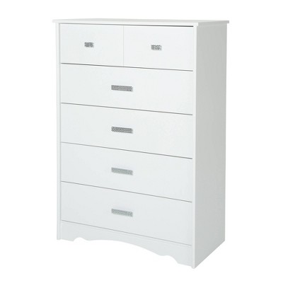 Tiara 5-Drawer Chest  Pure White  - South Shore
