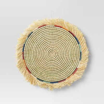 Photo 1 of All Across Africa Woven Fringed Wall Plate - Threshold