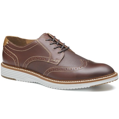 Johnston & Murphy Men's Hodges Wingtip Shoe, Brown Oiled Full Grain, Size 8.5 Johnston & Murphy Men's Hodges Wingtip Shoe, Brown Oiled Full Grain, Size 8.5