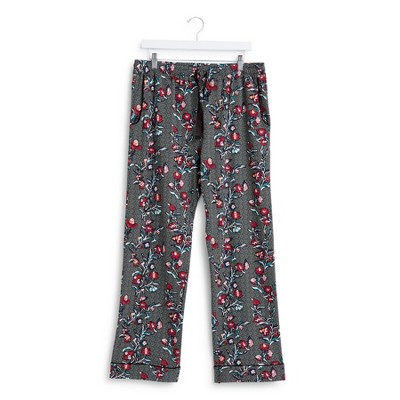 Vera Bradley Women's Knit Cotton/spandex Pajama Pants Perennials Noir ...