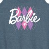Women's - Barbie - Argyle Graphic Racerback Tank - 2 of 4