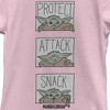 Girl's Star Wars: The Mandalorian The Child Protect Attack Snack T-Shirt - 2 of 4