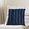 Cheer Collection Luxurious Faux Fur Throw Pillows Set of 2 - 4 of 4