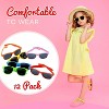 4E's Novelty Kids Sunglasses Bulk – Neon Party Favors for Boys & Girls Ages 4-12 with UV Protection - 4 of 4