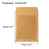 Unique Bargains Mailing Statement Photos Catalogs Full Face Window Clear Single Sided Envelopes - 2 of 4