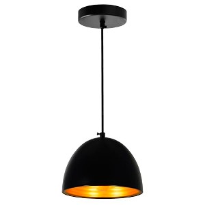 CWI Lighting Modest 1 Light Down Mini Pendant With Black Finish - 1 of 4