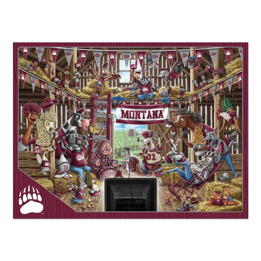 Photos - Jigsaw Puzzle / Mosaic NCAA Montana Grizzlies Barnyard Fans 500pc Puzzle