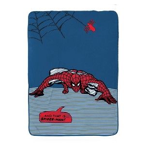 Marvel Spider-Man Twin Bed Blanket Blue/Red